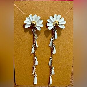 KATE SPADE Dazzling Daisies Linear Drop Earrings